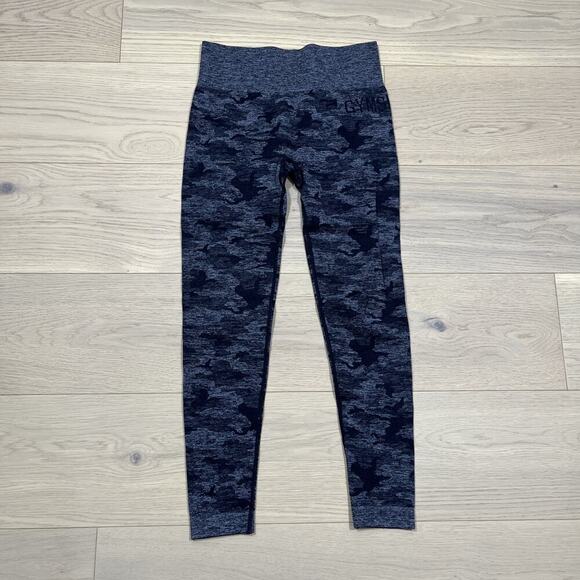 Gymshark Pants - Gymshark Women’s Adapt Camo Seamless Leggings Black Grey
